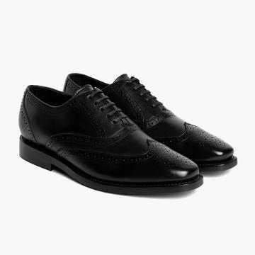 Thursday Boots Aviator Läder Finskor Herr Svarta | SE35RVD