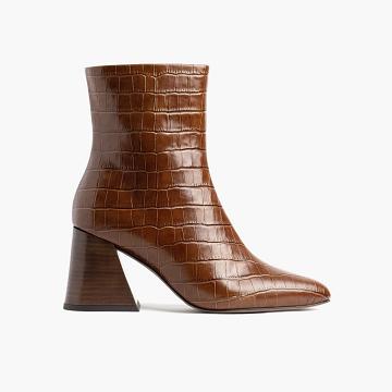 Thursday Boots Boots Heartbreaker Läder Högklackade Skor Dam Bruna | SE205HAP