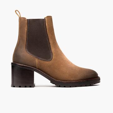 Thursday Boots Boots Knockout Mocka Högklackade Skor Dam Bruna | SE197BEX