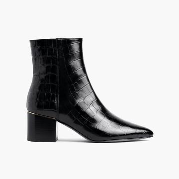 Thursday Boots Boots Luna Läder Högklackade Skor Dam Svarta | SE196NWY
