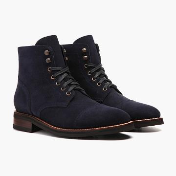 Thursday Boots Captain Mocka Snörkängor Herr Blå | SE423YXF