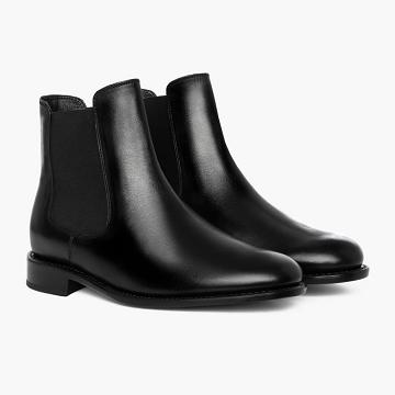 Thursday Boots Cavalier Läder Chelsea Boots Herr Svarta | SE9RVD