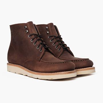 Thursday Boots Diplomat Läder Rugged & Resilient Stövlar Herr Kaffe | SE390DFM32