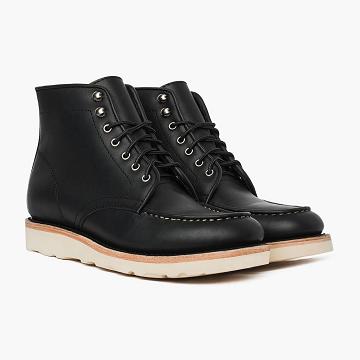 Thursday Boots Diplomat Läder Snörkängor Herr Svarta | SE41BEX