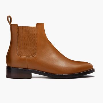 Thursday Boots Dreamer Läder Chelsea Boots Dam Bruna | SE229KOR