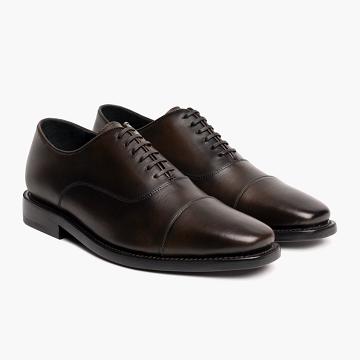 Thursday Boots Executive Läder Klassiska Finskor Herr Kaffe | SE351MQZ