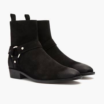 Thursday Boots Harness Mocka Chelsea Boots Herr Svarta | SE88EBC
