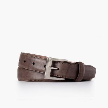 Thursday Boots Klassiska Läder Rugged Bälte Herr Kaffe | SE304XYU