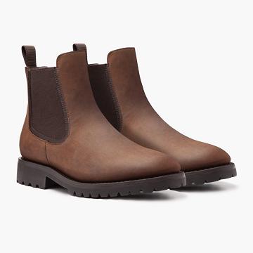 Thursday Boots Legend Läder Chelsea Boots Herr Bruna | SE86TCE