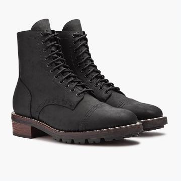Thursday Boots Logger Läder Snörkängor Herr Svarta | SE410LIS