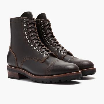 Thursday Boots Logger Läder Snörkängor Herr Kaffe | SE411KOR