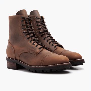Thursday Boots Logger Läder Stövlar Herr Bruna | SE390DFM15