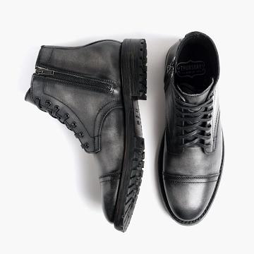 Thursday Boots Major Läder Snörkängor Herr Grå | SE407CTV