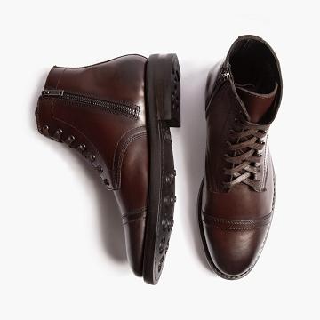 Thursday Boots Major Läder Snörkängor Herr Kaffe | SE408XYU