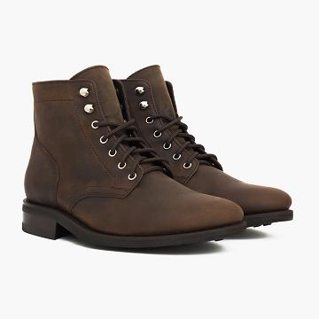 Thursday Boots President Läder Rugged & Resilient Stövlar Herr Vinröda | SE390DFM1