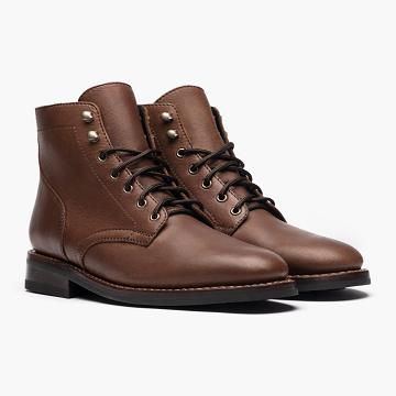 Thursday Boots President Läder Snörkängor Herr Bruna | SE405BEX