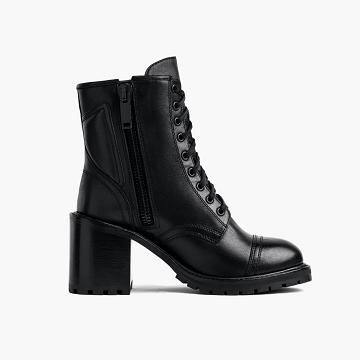 Thursday Boots Rebel Läder Snörkängor Dam Svarta | SE170NWY