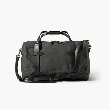 Thursday Boots Rugged Twill Duffle Läder Väska Herr Gröna | SE312DFM