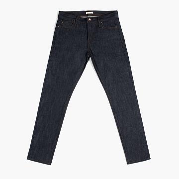 Thursday Boots Selvedge Slim Tapered Bomull Jeans Herr Marinblå | SE326NWY