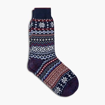 Thursday Boots Sodello Norwegian Bomull Multicolor Strumpor Dam Blå | SE106AHK
