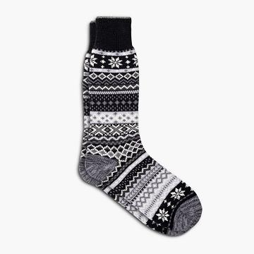 Thursday Boots Sodello Norwegian Bomull Strumpor Herr Svarta | SE253ZUT