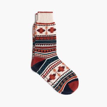 Thursday Boots Sodello Southern Sun Bomull Multicolor Strumpor Dam Vita Olika Färger | SE101HAP
