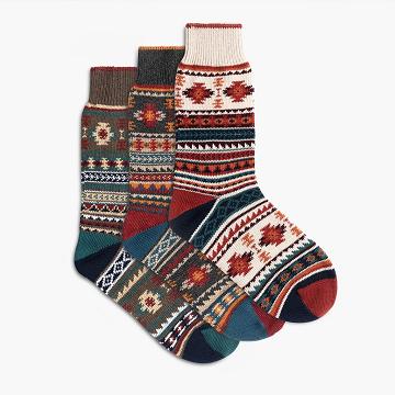Thursday Boots Sodello Southern Sun Bomull 3-Pack Strumpor Dam Orange Olika Färger | SE103FDN